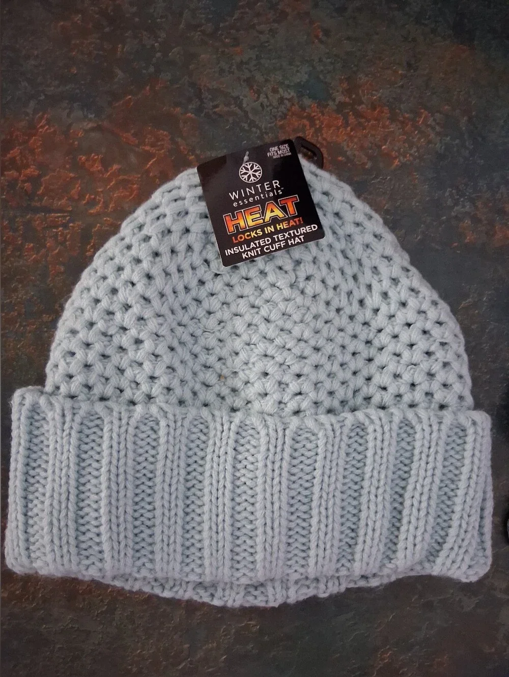 Essentials Turquoise Knit Beanie and Gloves Set